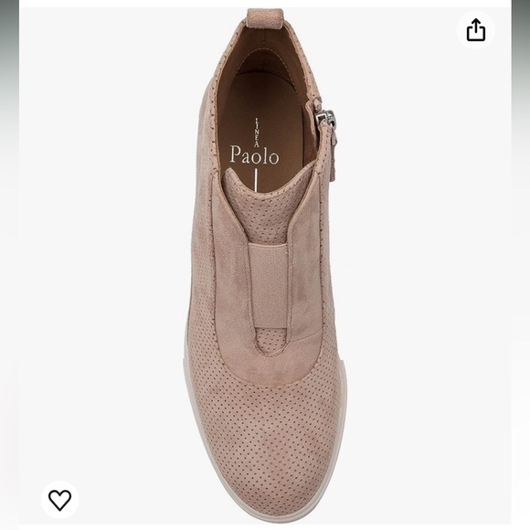 Linea Paolo Suede Platform Wedge Sneakers, Size 7 New - Picture 3 of 15